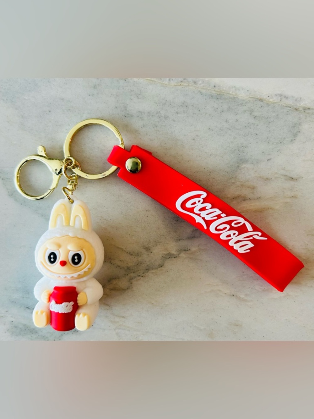 Coca-Cola‎ Bunny Keychain Charm🐰🥤